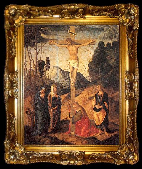 framed  Palmezzano, Marco The Crucifixion, ta009-2